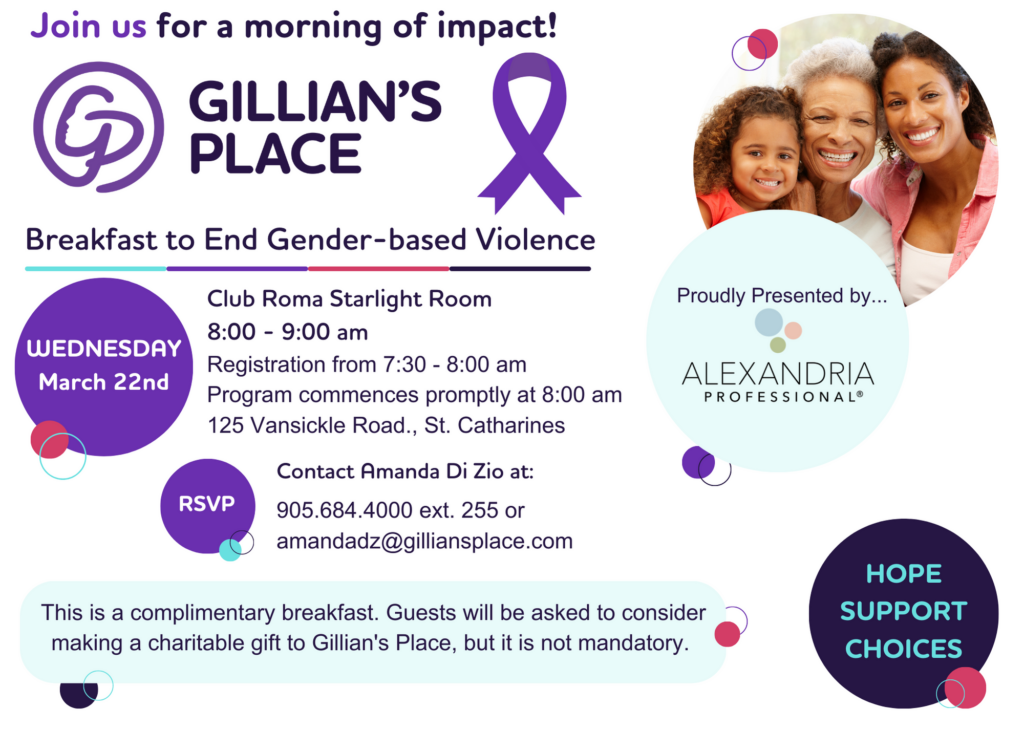 Breakfast To End Gender-based Violence Invite